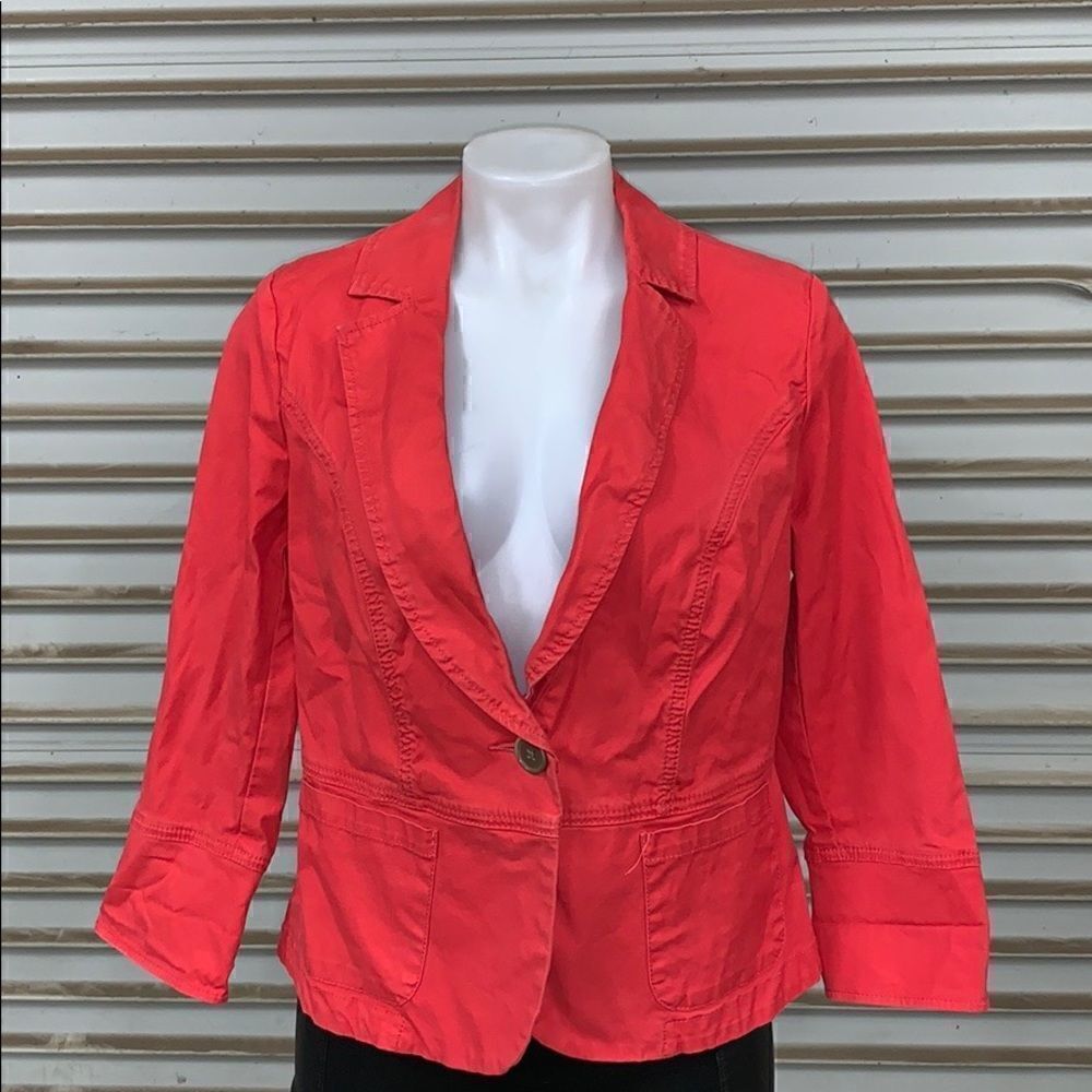 Cabi Red one button blazer - Picture 3 of 7